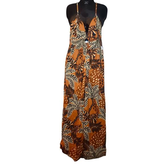 Sincerely Jules Brown and White Jumpsuit - Picture 3 of 6